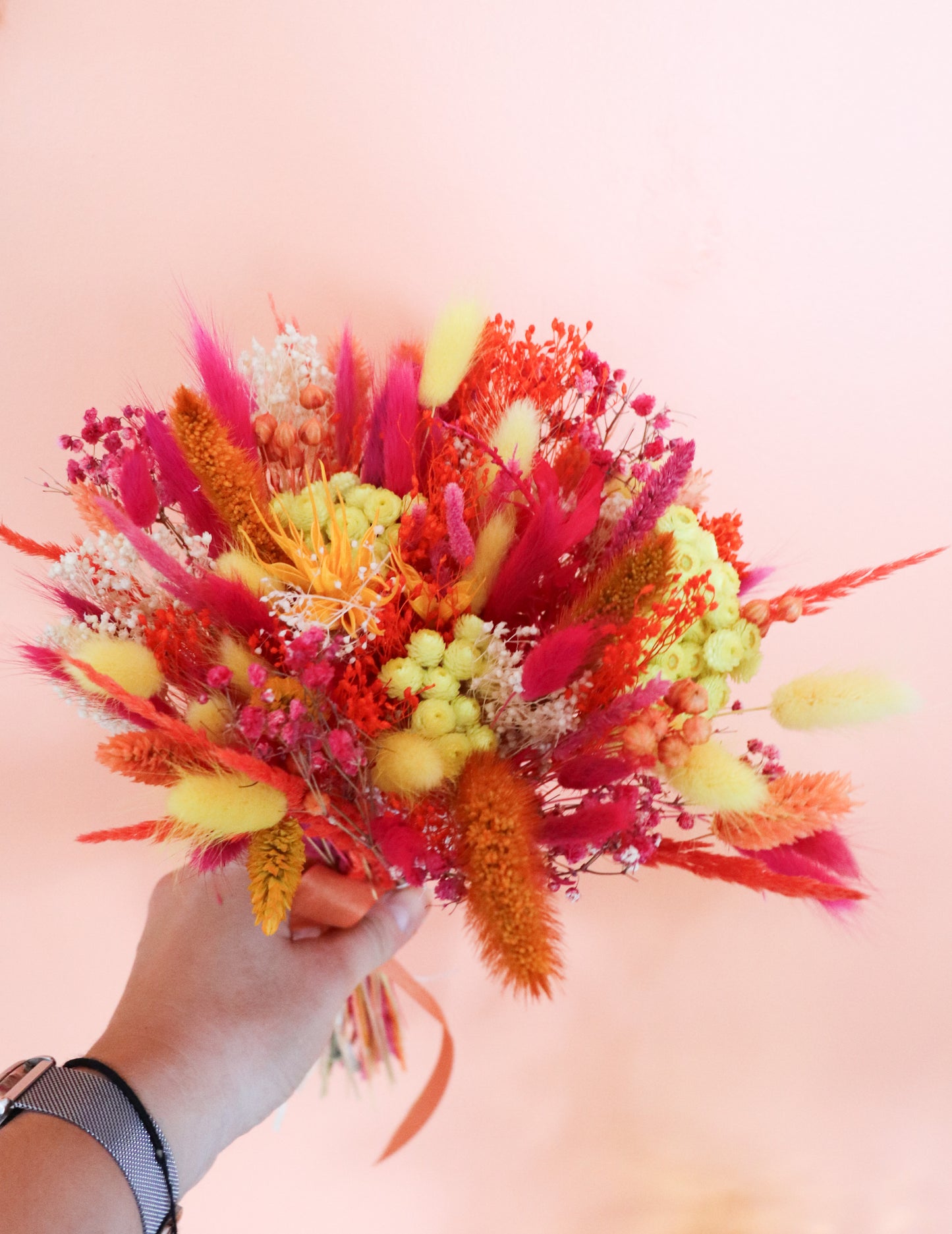 Mini bouquet de fleurs séchées personnalisable