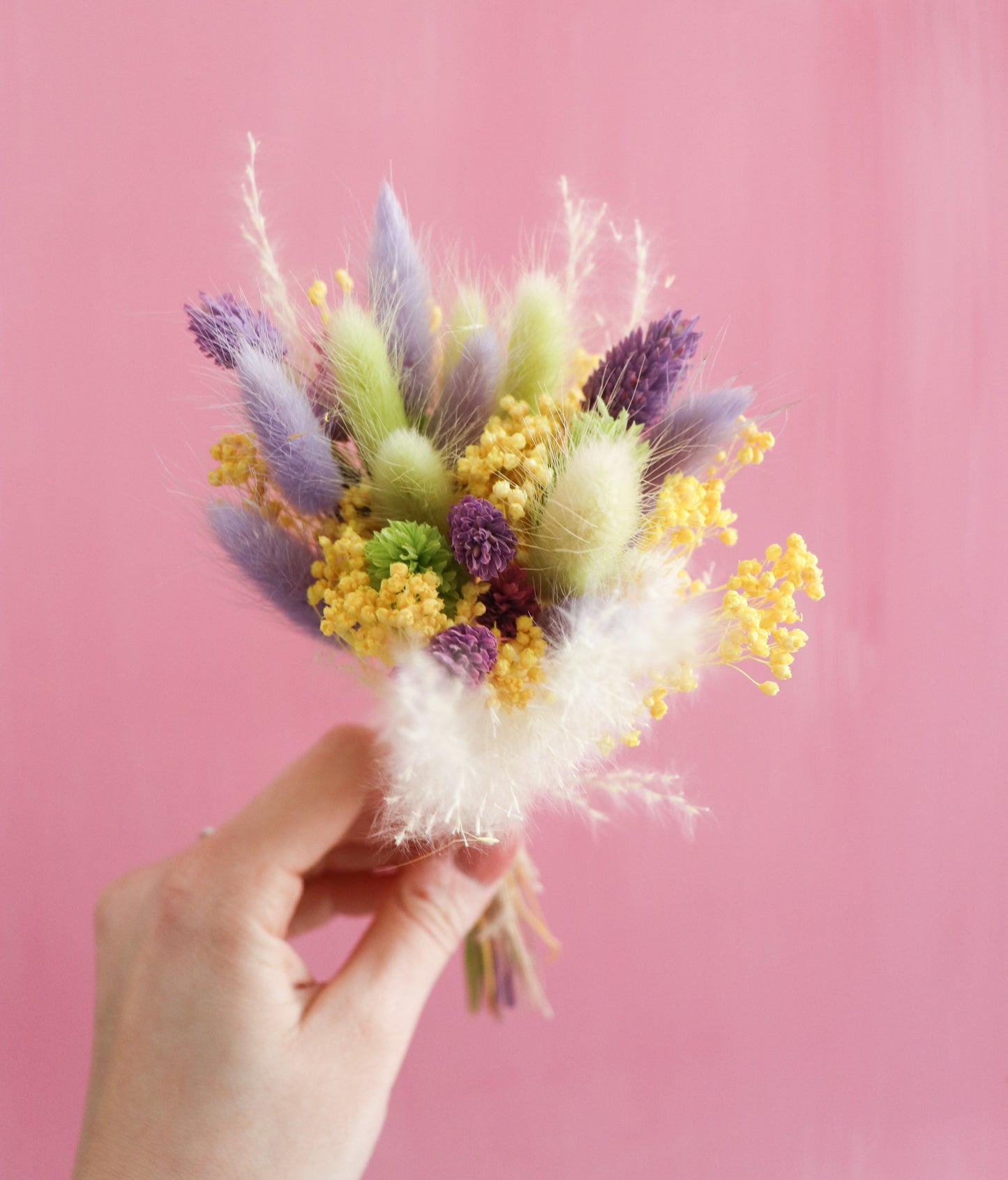 Mini bouquet de fleurs séchées personnalisable